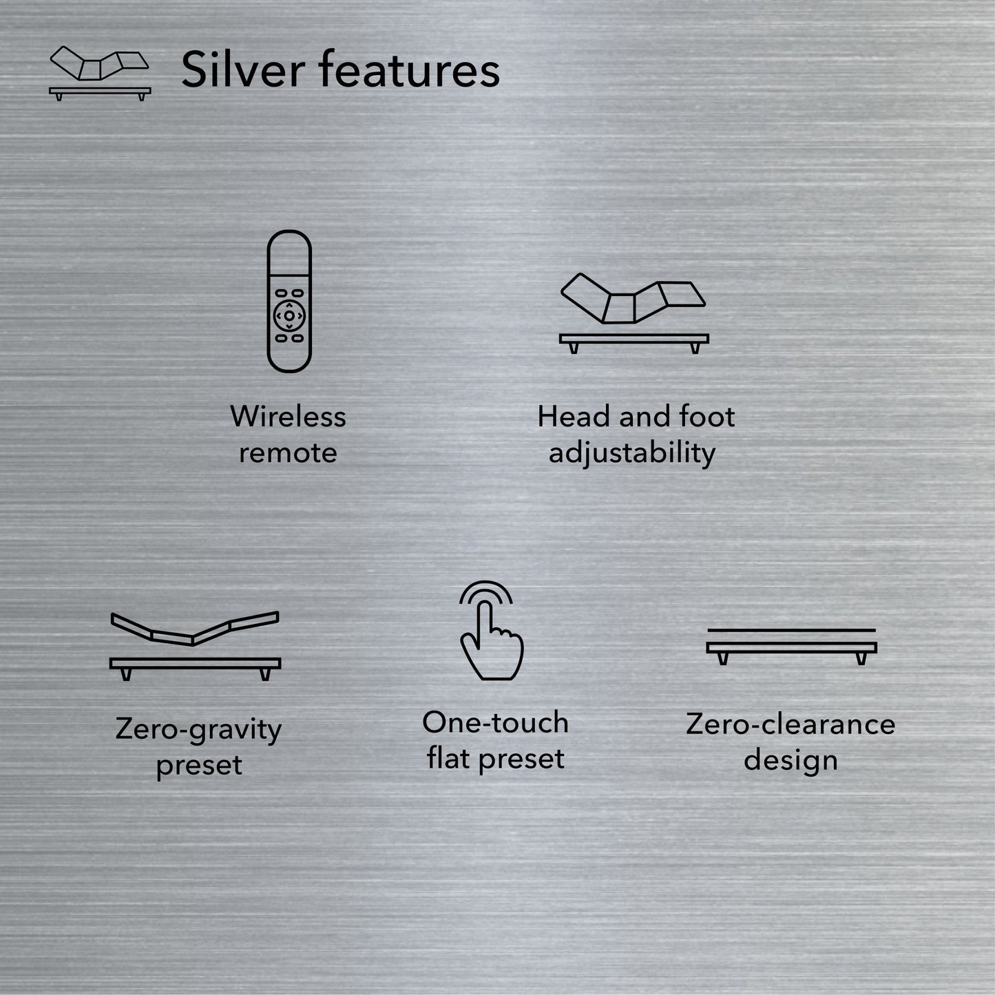 Diagram of Baselogic Silver Adjustable Base showing its features
