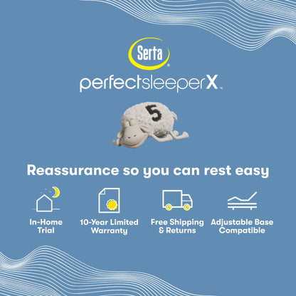 Perfect Sleeper X Quilted Hybrid Max Medium Mattress information chart || feel: Medium || level: Level 2