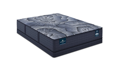 Perfect Sleeper mattress sitting on top of the 6" Serta foundation || level: low profile