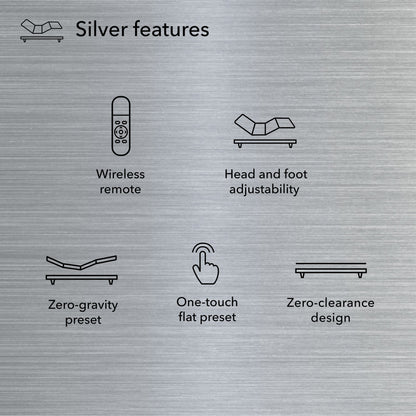 Diagram of Baselogic Silver Adjustable Base showing its features