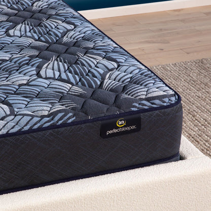Corner view of the Serta Perfect Sleeper Sleep Excellence mattress in a bedroom | feel: Firm